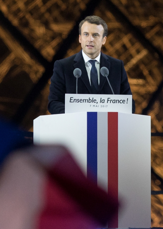 נשיא צרפת עמנואל מקרון