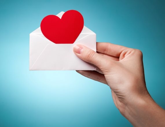 מכתב מעטפה אהבה