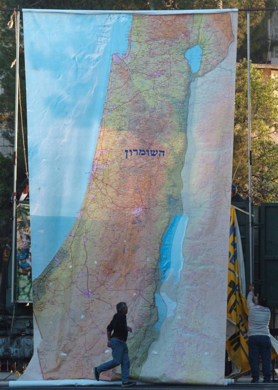 מפת ישראל - אילוסטרציה