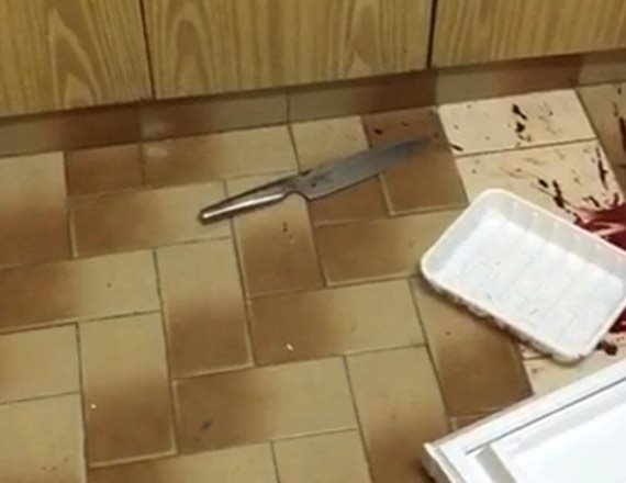 הסכין שנמצאה בדירה