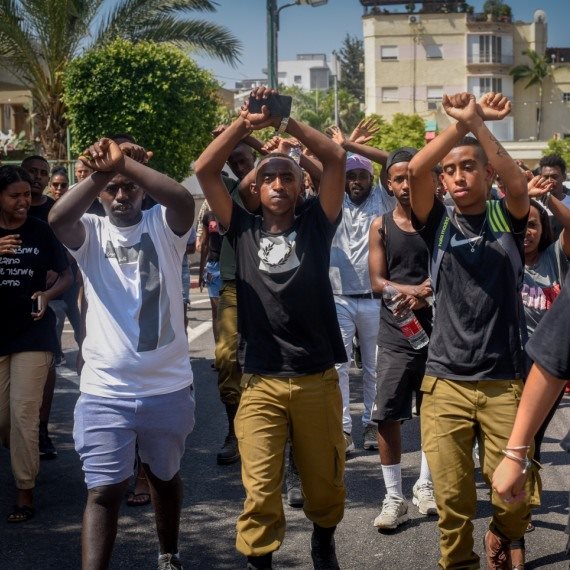 מחאת האתיופים בעקבות הירי בנער בן ה-19