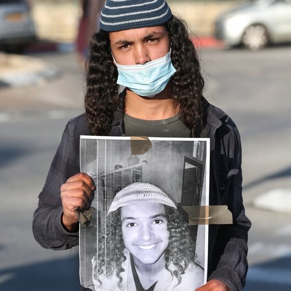 מחאה על מותו של הנער אהוביה סנדק ז"ל - צילום ארכיון