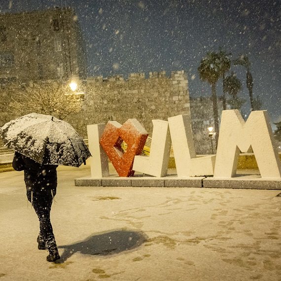שלג בירושלים, צילום ארכיון