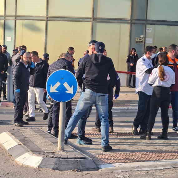 זירת הפיגוע בבאר שבע