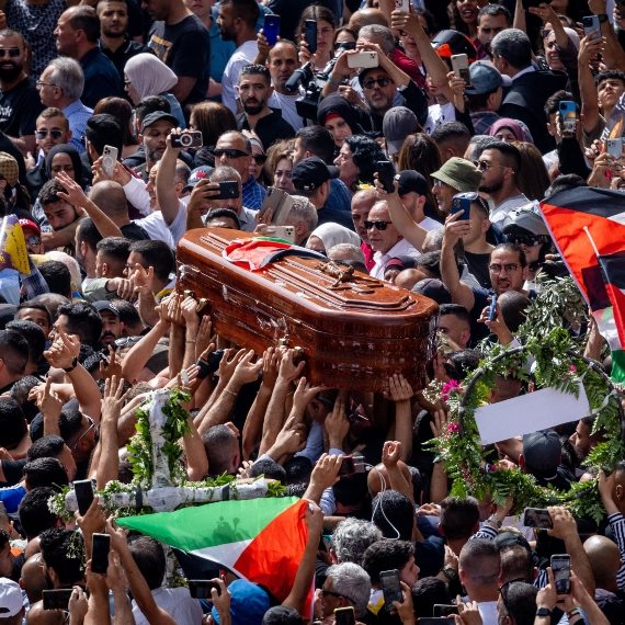 הלוויה של שירין אבו עאקלה