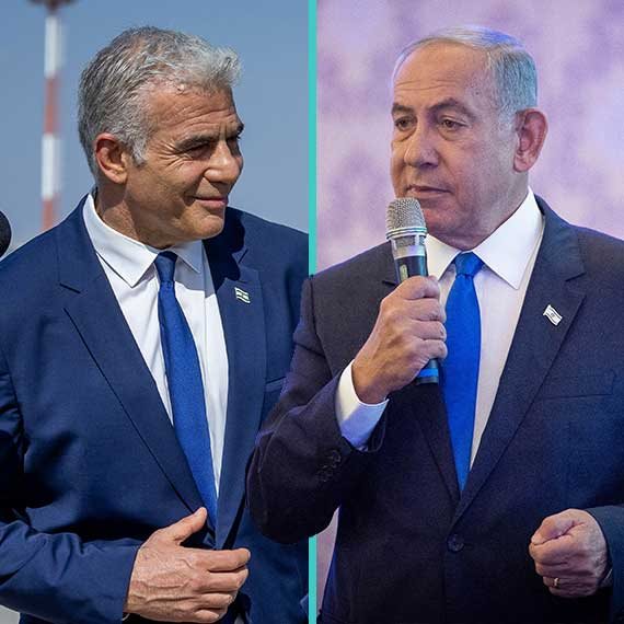 בנימין נתניהו ויאיר לפיד