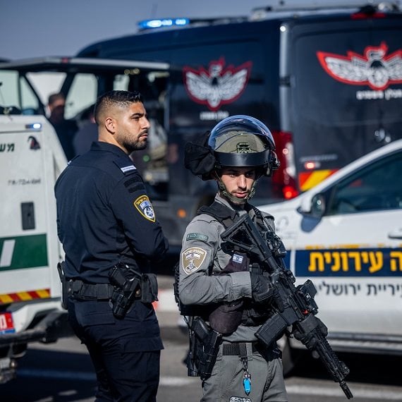 משטרת ישראל בזירת הפיגוע - ארכיון, למצולם אין קשר לנאמר