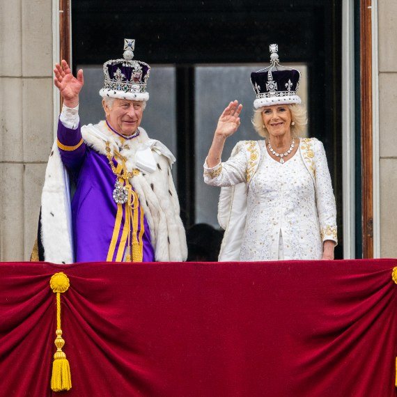 המלך צ'ארלס והמלכה קמילה בטקס ההכתרה