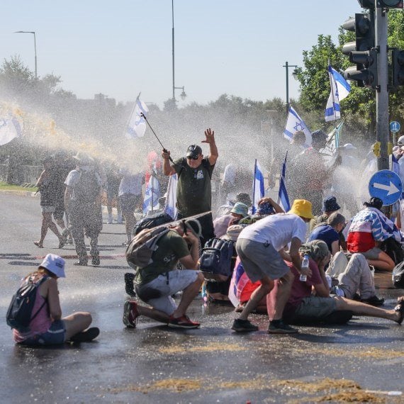 הפגנה נגד הרפורמה המשפטית (ארכיון)