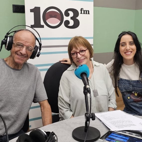 פרלה ואביה רמי דנוך התארחו באולפן 103fm אצל רבקה מיכאלי