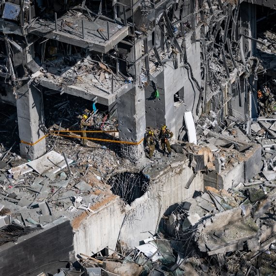 זירת הפגיעה ברמת גן