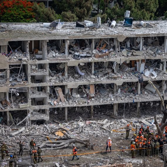 פגיעה בבניין בתל אביב