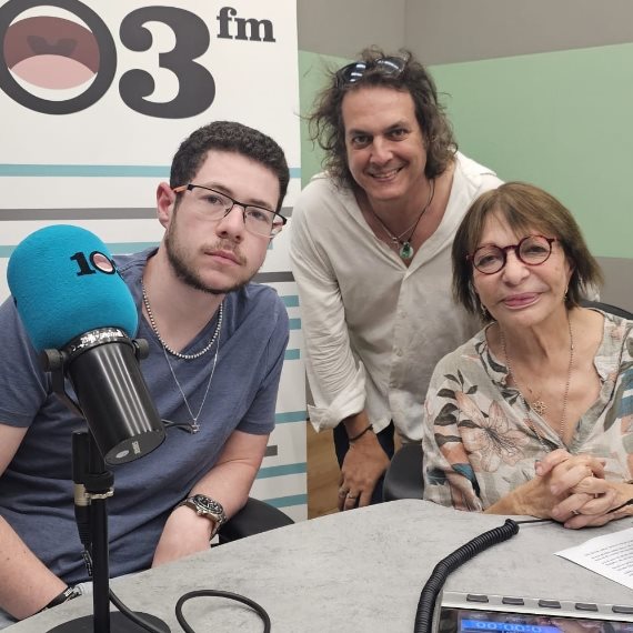 עידן שלום וזיו רובינשטיין באולפן עם רבקה מיכאלי