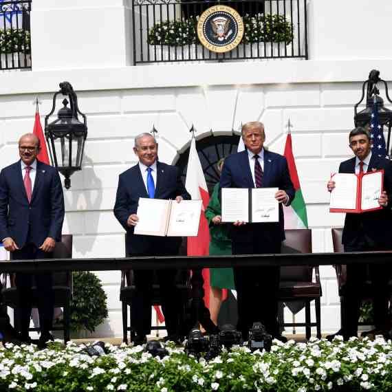 חתימת הסכמי אברהם בבית הלבן