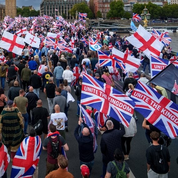 הפגנה נגד ההגירה בלונדון