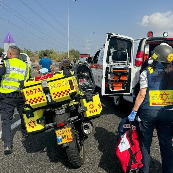 תיעוד מהפיגוע במחלף יבנה