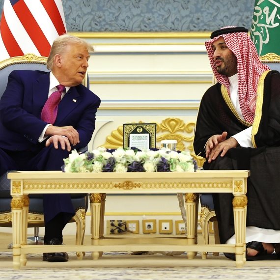 דונלד טראמפ ומוחמד בן סלמאן