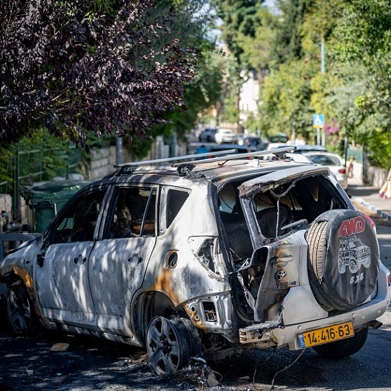 הרכב השרוף ליד מעון רה&quot;מ