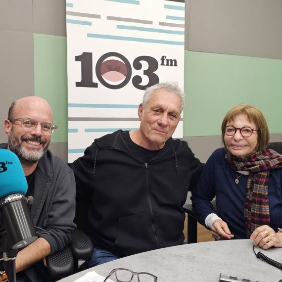 יהודה עדר ורועי אופנהיים עם רבקה מיכאלי