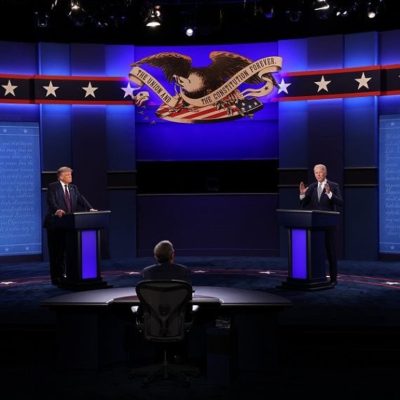 ג'ו ביידן דונלד טראמפ עימות ארה''ב