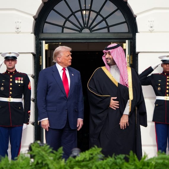 דונלד טראמפ ומוחמד בן סלמאן
