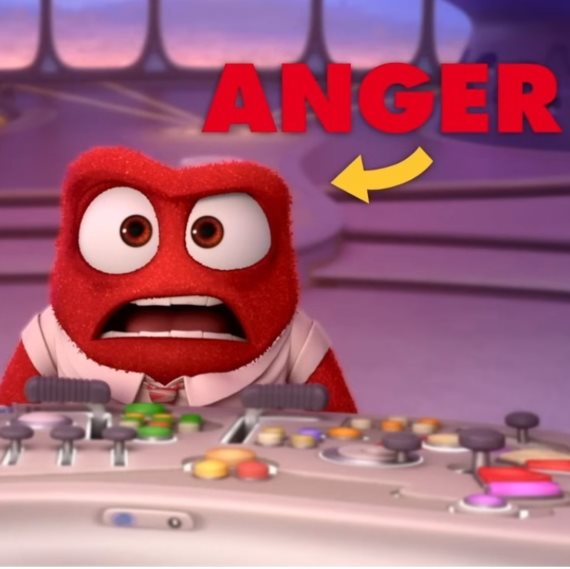 הדמות 'כעס', מתוך הסרט 'הקול בראש'