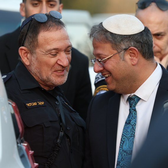 מפכ"ל המשטרה לשעבר קובי שבתאי והשר איתמר בן גביר