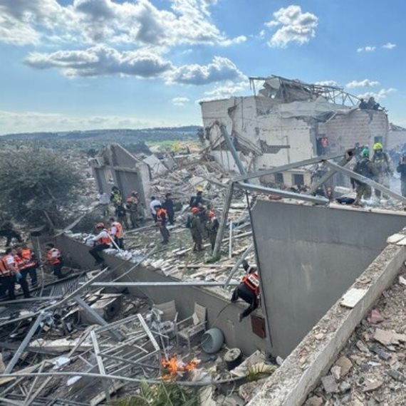 זירת הפגיעה בבית שמש