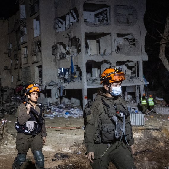 זירת נפילת הטיל בערד