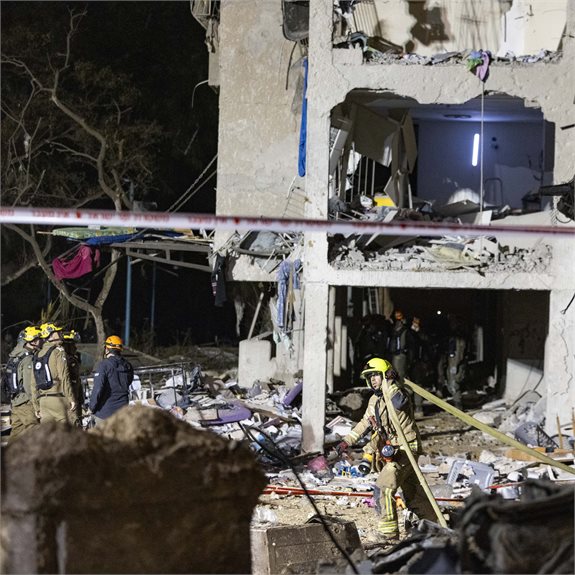 פגיעת הטיל האיראני בערד