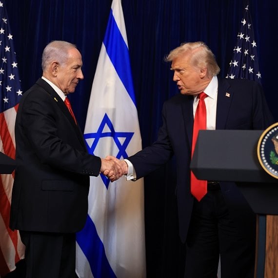 הנשיא דונלד טראמפ וראש הממשלה בנימין נתניהו