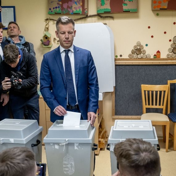 פטר מדיאר בחירות הונגריה Janos Kummer Getty Images