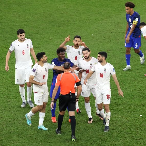 נבחרת איראן וארצות הברית מונדיאל 2022 צילום Alex Grimm Getty Images