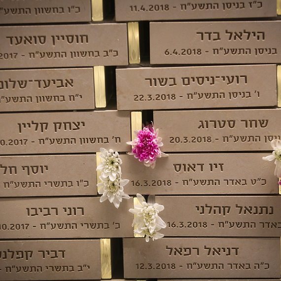 יום הזיכרון, שמות של חיילים - אילוסטרציה