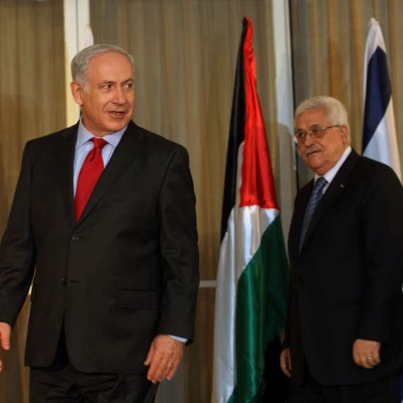 בנימין נתניהו אבו מאזן דגל פלסטין