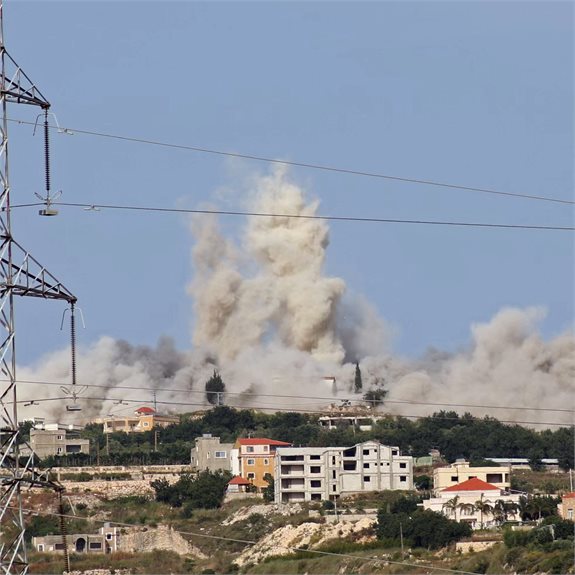 תיעוד מתקיפה בלבנון
